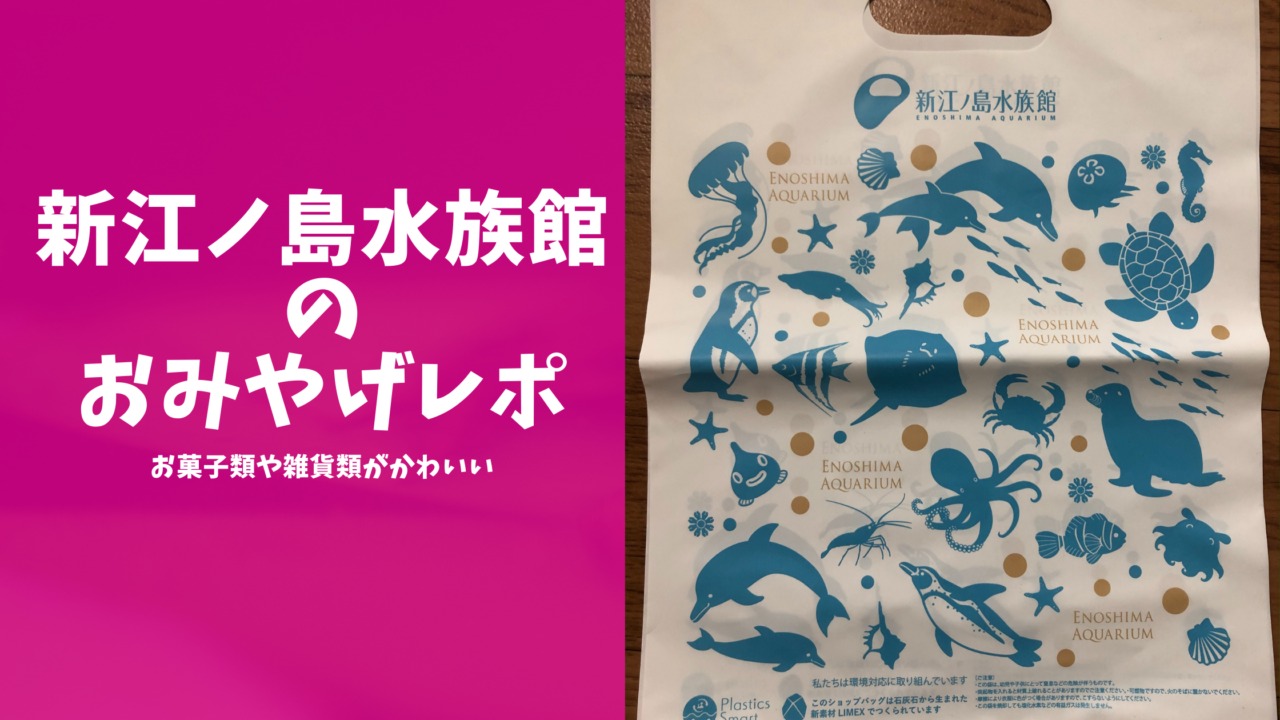 新江ノ島水族館のおみやげレポブログのアイキャッチ