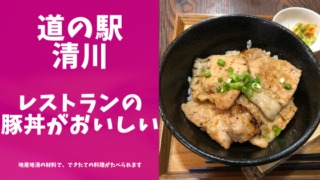 道の駅清川のレストランのレポブログのアイキャッチ画像
